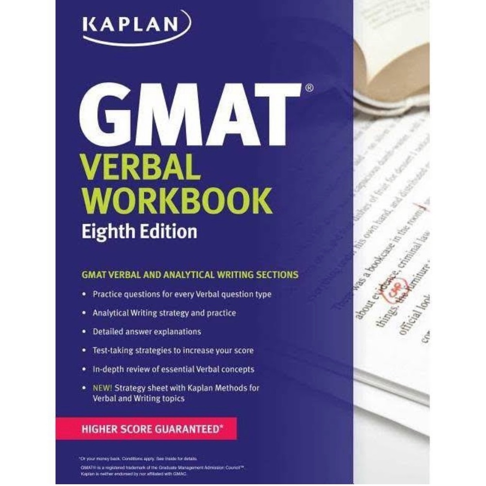 New Kaplan GMAT Verbal Workbook, 8e